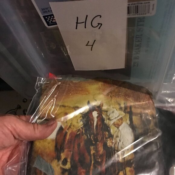 Chris Owen Western Cowboy & Horse Art Print On Slate Tile 10 x 9.5 - Picture 7 of 7